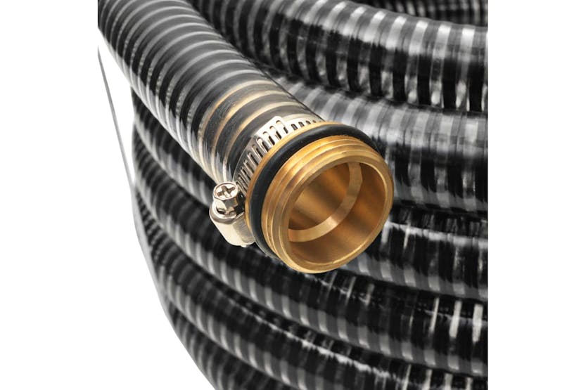 vidaXL 142891 Suction Hose With Brass Connectors 10 M 25mm Black vidaXL 142891 Suction Hose With Brass Connectors 10 M 25mm Black