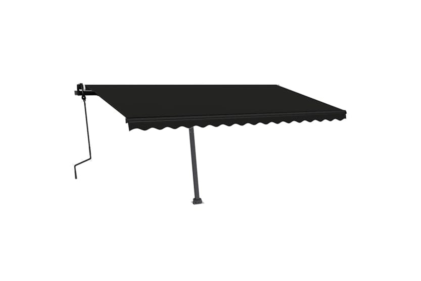 vidaXL 3069759 Freestanding Manual Retractable Awning 450x300cm Anthracite vidaXL 3069759 Freestanding Manual Retractable Awning 450x300cm Anthracite
