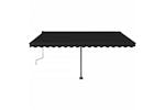 vidaXL 3069759 Freestanding Manual Retractable Awning 450x300cm Anthracite vidaXL 3069759 Freestanding Manual Retractable Awning 450x300cm Anthracite