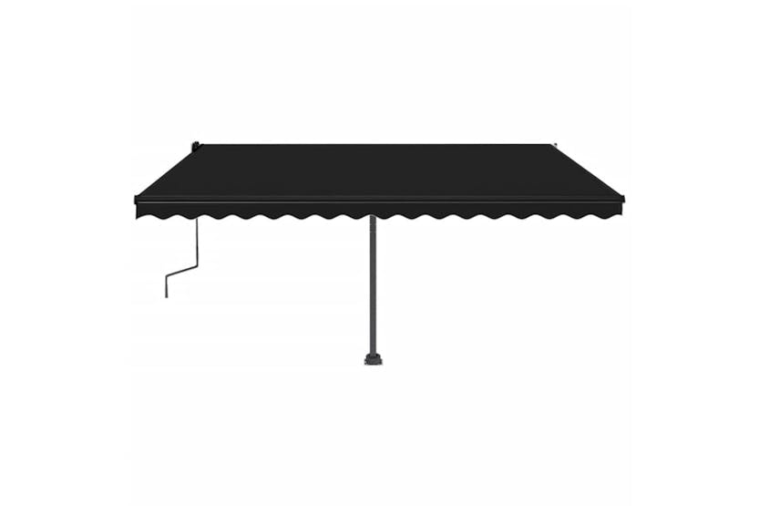 vidaXL 3069759 Freestanding Manual Retractable Awning 450x300cm Anthracite vidaXL 3069759 Freestanding Manual Retractable Awning 450x300cm Anthracite