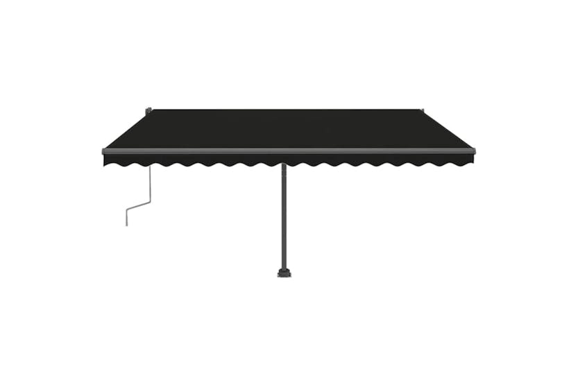 vidaXL 3069739 Freestanding Manual Retractable Awning 400x300cm Anthracite vidaXL 3069739 Freestanding Manual Retractable Awning 400x300cm Anthracite