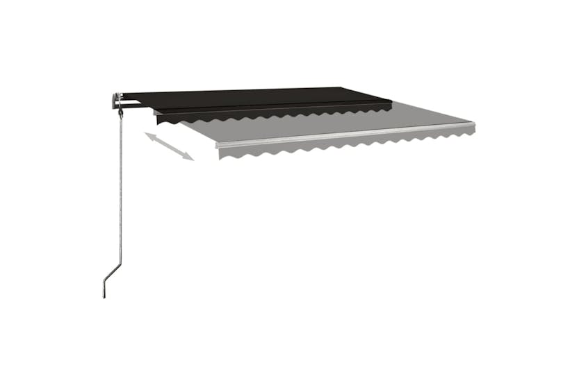 vidaXL 3069759 Freestanding Manual Retractable Awning 450x300cm Anthracite vidaXL 3069759 Freestanding Manual Retractable Awning 450x300cm Anthracite