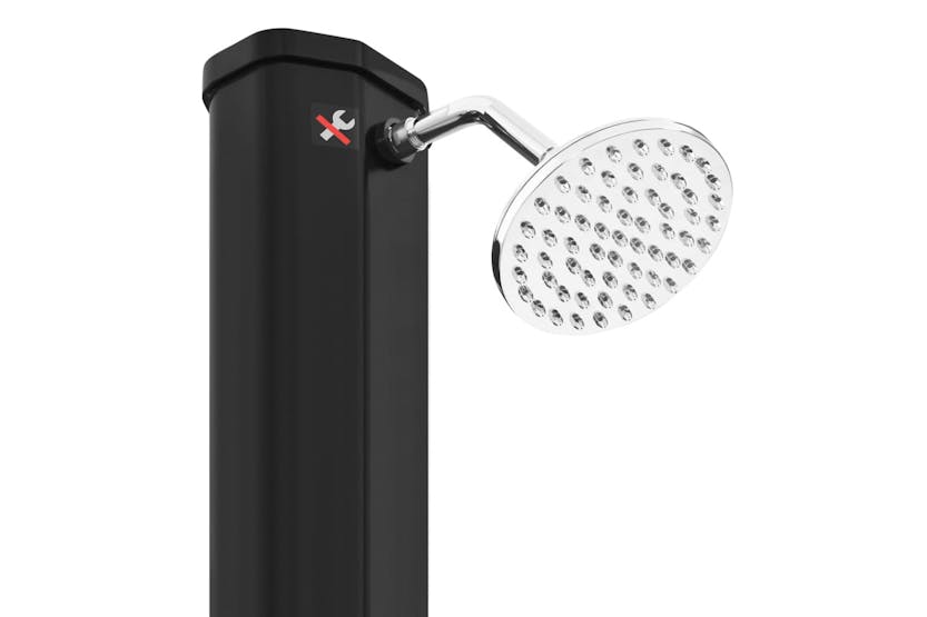 vidaXL 92942 Outdoor Solar Shower With Shower Head And Faucet 35 L Black vidaXL 92942 Outdoor Solar Shower With Shower Head And Faucet 35 L Black
