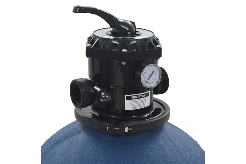 vidaXL 91727 Pool Sand Filter With 6 Position Valve Blue 560mm vidaXL 91727 Pool Sand Filter With 6 Position Valve Blue 560mm