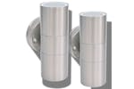 Vidaxl Outdoor Led Wall Lights 2 Pcs Stainless Steel Up/downwards Vidaxl Outdoor Led Wall Lights 2 Pcs Stainless Steel Up/downwards