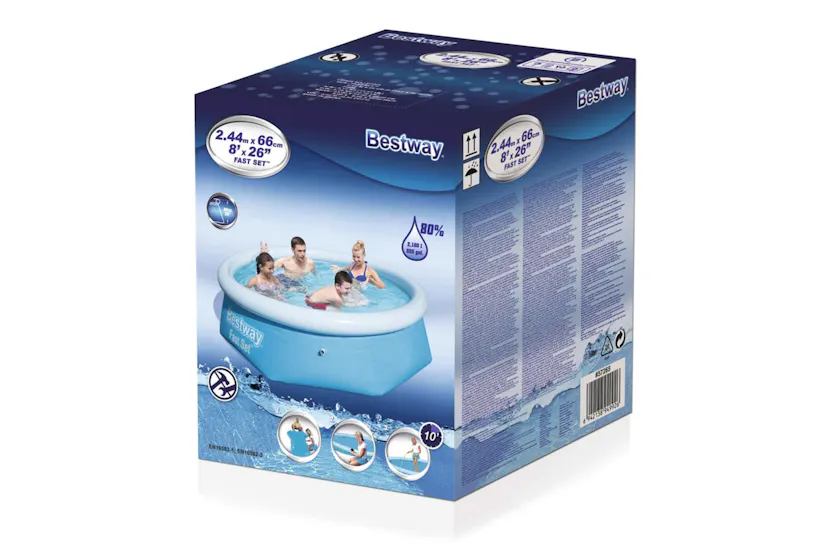 Bestway 91627 Fast Set Swimming Pool 244x65 Cm 57265 Bestway 91627 Fast Set Swimming Pool 244x65 Cm 57265