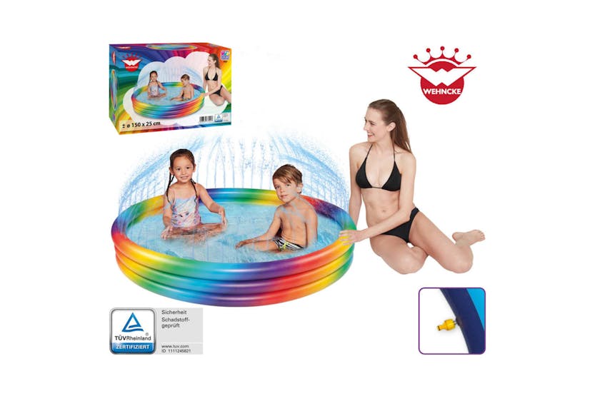 Happy People 445626 Rainbow Pool With Sprinkler 150x25 Cm Happy People 445626 Rainbow Pool With Sprinkler 150x25 Cm
