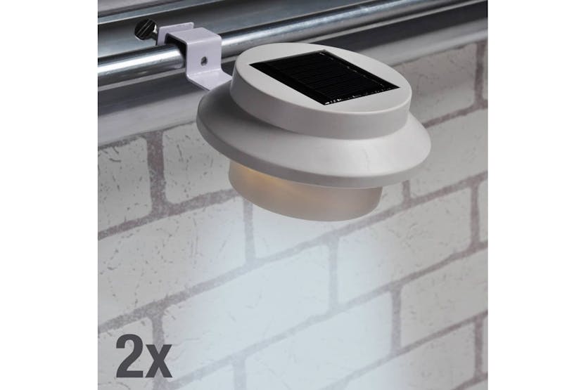 Hi 435245 Led Solar Gutter Light Set 2 Pcs White Hi 435245 Led Solar Gutter Light Set 2 Pcs White