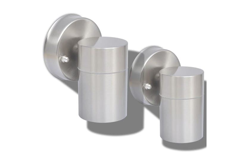 vidaXL 42418 Outdoor Wall Lights 2 Pcs Stainless Steel Downwards vidaXL 42418 Outdoor Wall Lights 2 Pcs Stainless Steel Downwards