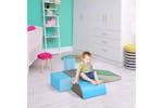 Homcom 3D0-004 PU Soft Climb & Crawl Playset | Blue & Green | 5 Piece Homcom 3D0-004 PU Soft Climb & Crawl Playset | Blue & Green | 5 Piece