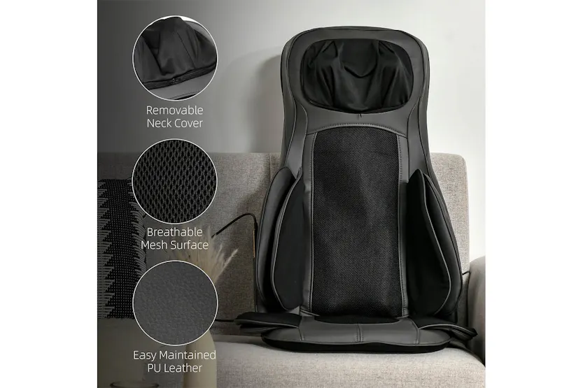Homcom 700-162V70BK Homedics Chair Massager | Black Homcom 700-162V70BK Homedics Chair Massager | Black