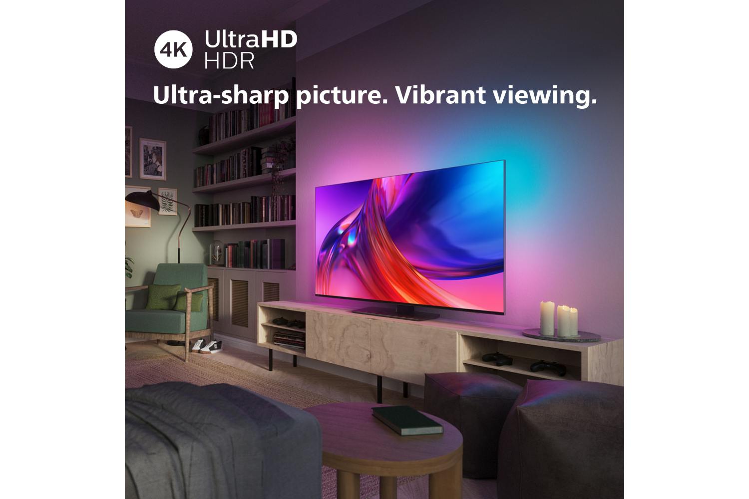 Philips 43" The One 4K Ultra HD HDR Ambilight Android TV | 43PUS8808/12
