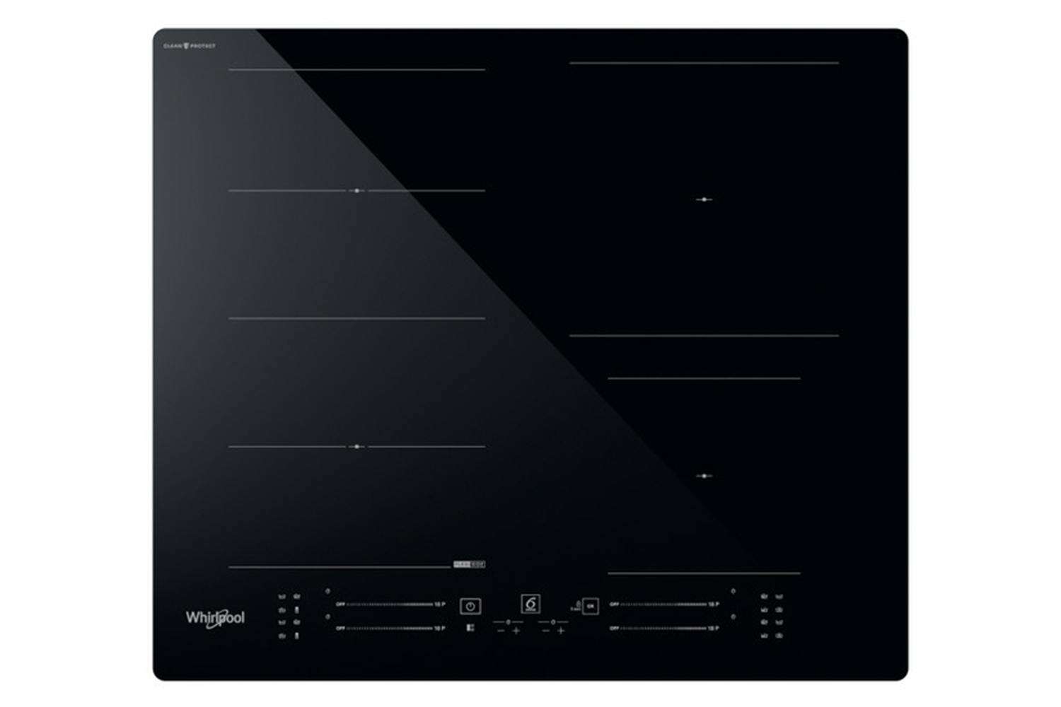 Whirlpool 60cm Induction Hob with Clean Protect | WFS3660CPNE | Black