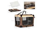 PawHut D00-153V03BN Medium Dog Travel Carrier | Brown | Large PawHut D00-153V03BN Medium Dog Travel Carrier | Brown | Large