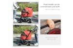 PawHut D00-126RD Foldable Travel Pet Stroller | Red PawHut D00-126RD Foldable Travel Pet Stroller | Red