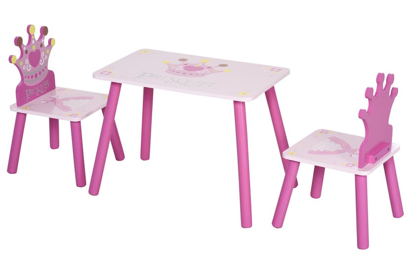 Homcom 312-015 Kids Desk and Chair Set | Pink Homcom 312-015 Kids Desk and Chair Set | Pink