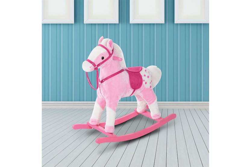 Homcom 330-004PK Childrens Rocking Horse | Pink Homcom 330-004PK Childrens Rocking Horse | Pink