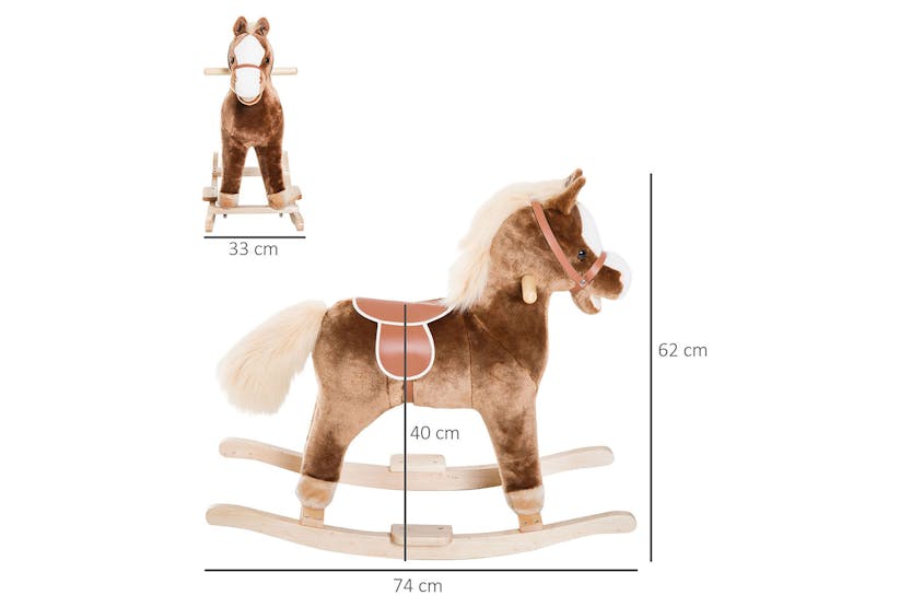 Homcom 330-091 Kids Rocking Horse | Brown Homcom 330-091 Kids Rocking Horse | Brown