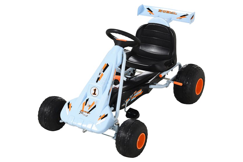 Homcom 341-035 Children's Pedal Go Kart with Adjustable Seat | Blue/Orange Homcom 341-035 Children's Pedal Go Kart with Adjustable Seat | Blue/Orange