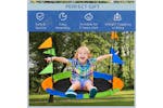 Outsunny 344-031 Saucer Tree Swing Set with Adjustable Rope | Blue/Green/Orange Outsunny 344-031 Saucer Tree Swing Set with Adjustable Rope | Blue/Green/Orange