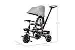 Homcom 370-198GY Kids Tricycle Stroller | Grey Homcom 370-198GY Kids Tricycle Stroller | Grey