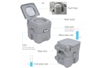 Homcom 811-023 Outsunny Portable Toilet | Grey Homcom 811-023 Outsunny Portable Toilet | Grey