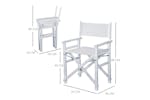 Homcom 833-458WT Wooden Director's Folding Chair | White Homcom 833-458WT Wooden Director's Folding Chair | White
