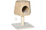 PawHut D30-404 66cm Scratching Post Cat Tree | Cream/White PawHut D30-404 66cm Scratching Post Cat Tree | Cream/White