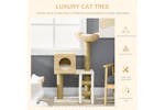 PawHut D30-410 100.5cm Scratching Post Cat Tree | White/Natural PawHut D30-410 100.5cm Scratching Post Cat Tree | White/Natural