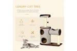 PawHut D30-411 104cm Scratching Post Cat Tree | Brown PawHut D30-411 104cm Scratching Post Cat Tree | Brown