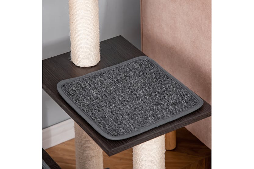 PawHut D30-447 90cm Scratching Post Cat Tree | Dark Grey PawHut D30-447 90cm Scratching Post Cat Tree | Dark Grey