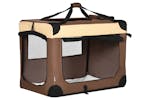 PawHut D00-153V04BN Medium Dog Travel Carrier | Brown | Extra Large PawHut D00-153V04BN Medium Dog Travel Carrier | Brown | Extra Large