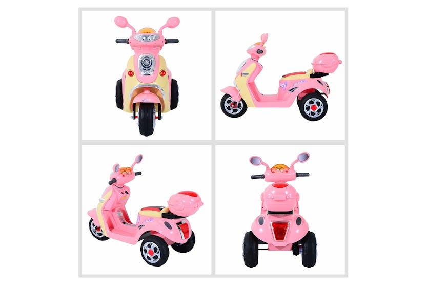 Homcom 370-035PK Electric Ride-on Motorbike | Light Pink Homcom 370-035PK Electric Ride-on Motorbike | Light Pink