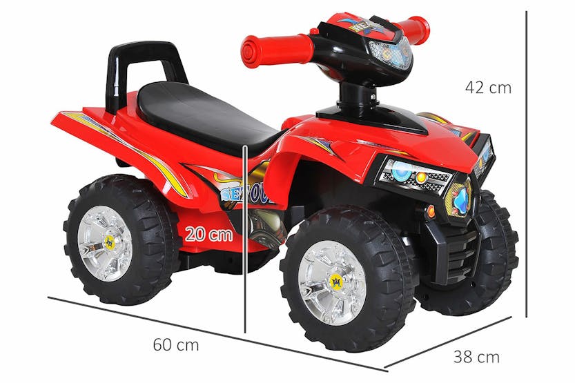 Homcom 370-054 Kids Sliding Car | Red Homcom 370-054 Kids Sliding Car | Red