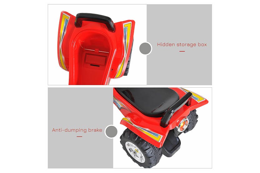 Homcom 370-054 Kids Sliding Car | Red Homcom 370-054 Kids Sliding Car | Red