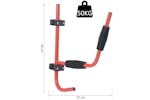 Homcom A32-003 Canoe/Kayak Aluminum Wall Mount Hangers | Red Homcom A32-003 Canoe/Kayak Aluminum Wall Mount Hangers | Red