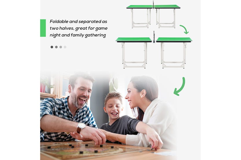 Homcom A90-130GN Indoor Ping Pong Table | Green Homcom A90-130GN Indoor Ping Pong Table | Green