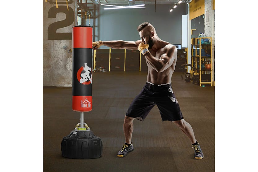 Homcom A91-110 Freestanding Boxing Punch Stand | Black/Red Homcom A91-110 Freestanding Boxing Punch Stand | Black/Red