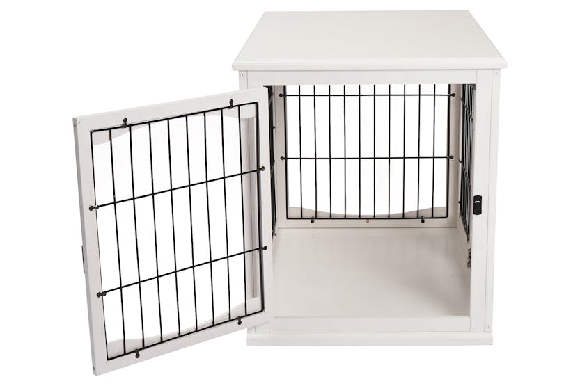 PawHut D02-040WT 3-Door Small Indoor Pet Cage | White PawHut D02-040WT 3-Door Small Indoor Pet Cage | White