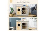 PawHut D02-114 Wooden Dog Crate Kennel for Small, Medium Dogs | Grey & Natural PawHut D02-114 Wooden Dog Crate Kennel for Small, Medium Dogs | Grey & Natural