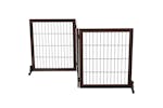Pawhut D06-080 Indoor Foldable 3 Panel Dog Safety Gate | Brown Pawhut D06-080 Indoor Foldable 3 Panel Dog Safety Gate | Brown
