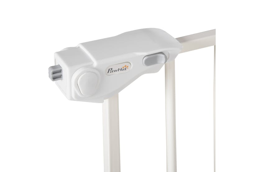 PawHut D06-096WT Pressure Fit Adjustable Pets Barrier | White PawHut D06-096WT Pressure Fit Adjustable Pets Barrier | White