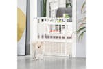 PawHut D06-097 Pressure Fitted Pet Safety Gate with Auto Close Double Lock | White PawHut D06-097 Pressure Fitted Pet Safety Gate with Auto Close Double Lock | White