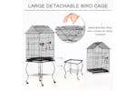 Pawhut D10-025 Metal Bird Cage | Black Pawhut D10-025 Metal Bird Cage | Black