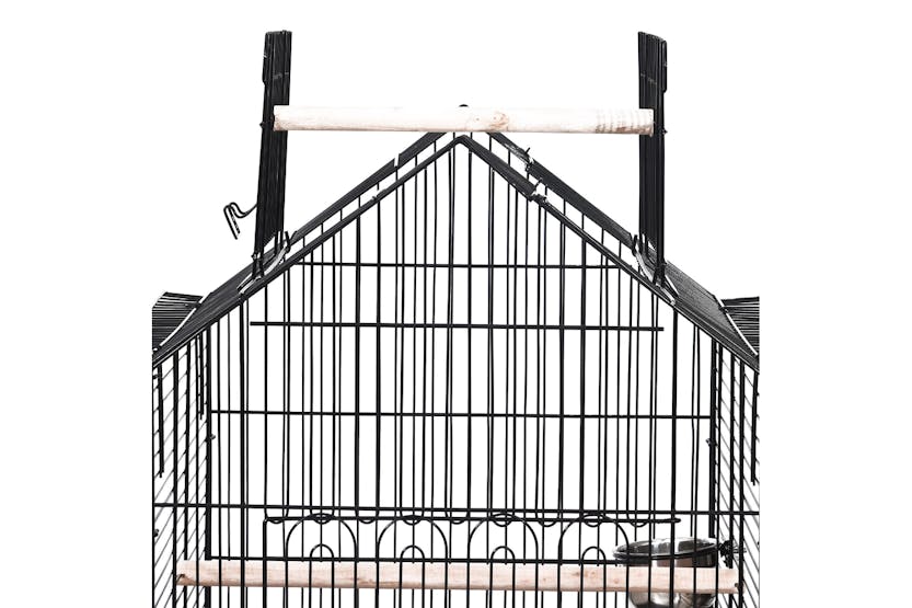 Pawhut D10-025 Metal Bird Cage | Black Pawhut D10-025 Metal Bird Cage | Black