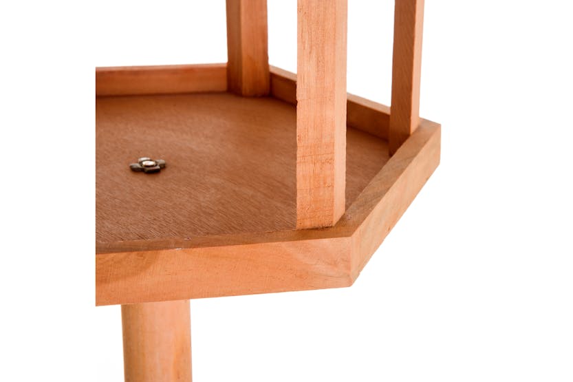 PawHut D10-044 Wooden Freestanding Garden Bird Table | Natural Wood PawHut D10-044 Wooden Freestanding Garden Bird Table | Natural Wood