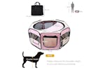 PawHut D1-0110 Breathable Pet Playpen | Beige & Pink PawHut D1-0110 Breathable Pet Playpen | Beige & Pink