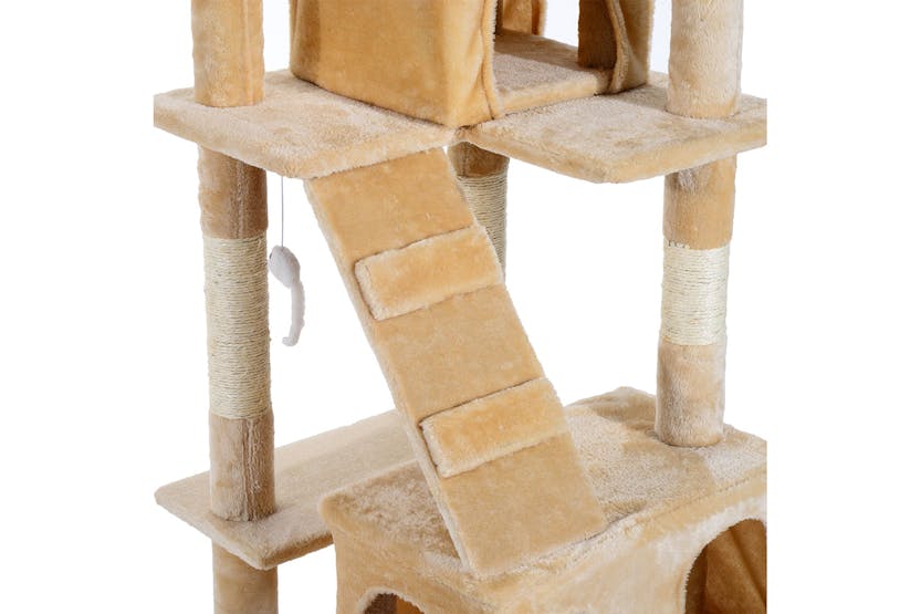 PawHut D30-050CW Cat Tree | Cream PawHut D30-050CW Cat Tree | Cream