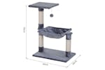 PawHut D30-215GY Cat Tree Scratching Post | Grey PawHut D30-215GY Cat Tree Scratching Post | Grey