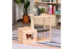 Pawhut D30-263 Mult-level Cat Tree Scratcher Wooden Kittiy House Pawhut D30-263 Mult-level Cat Tree Scratcher Wooden Kittiy House